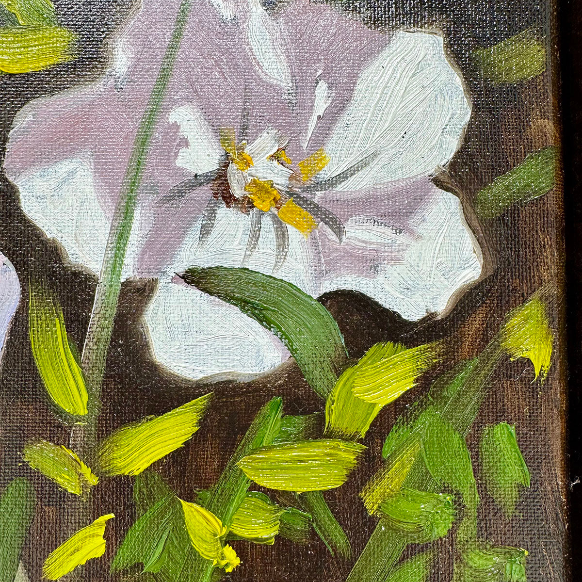 "White Rose of Sharon" Painting Signed
