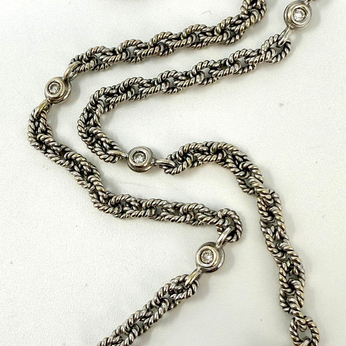 18K  Diamond Station Necklace