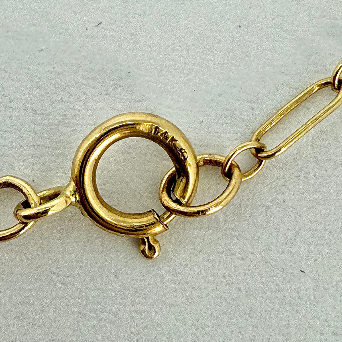 14K Gold Chain Necklace with Freshwater Pearls