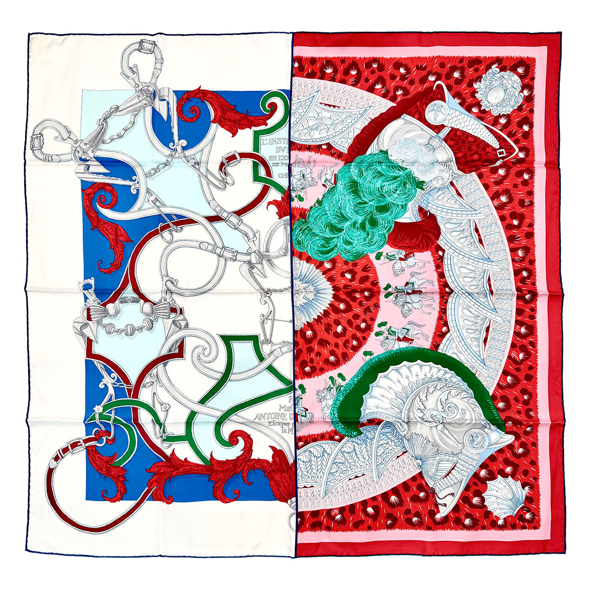 Hermes Patchwork "Plumets du Roy" Scarf