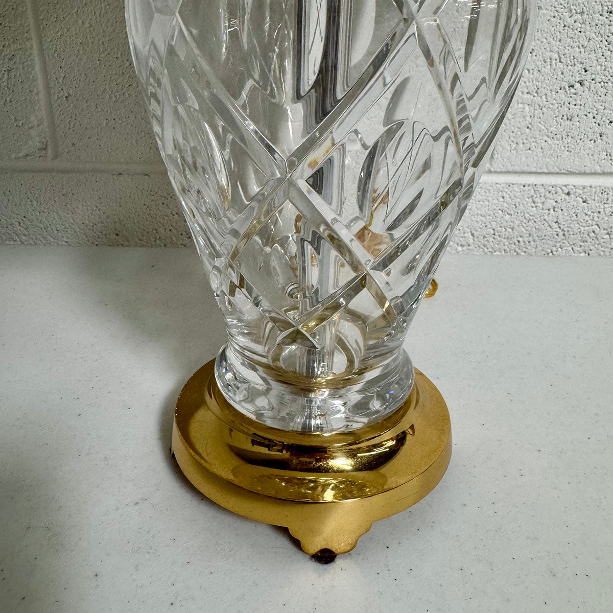 Waterford Lamp with Silk Shade