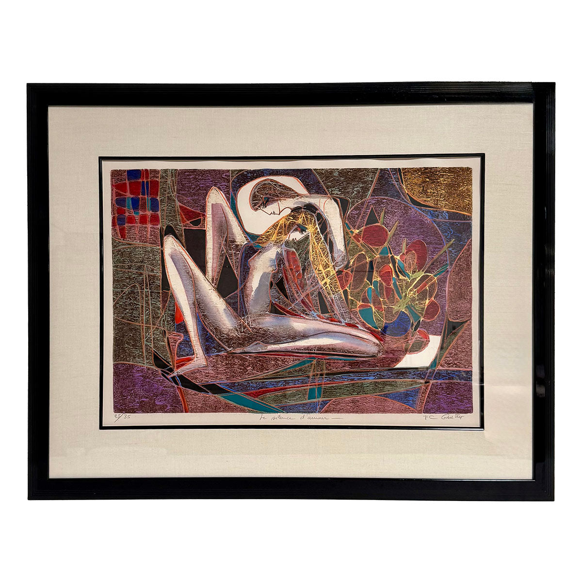 "Le Silence d'Amour" Lithograph Signed 25/35 TC