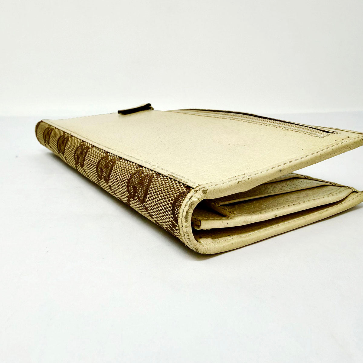 Gucci Monogram  Web Continental Bi-fold Wallet