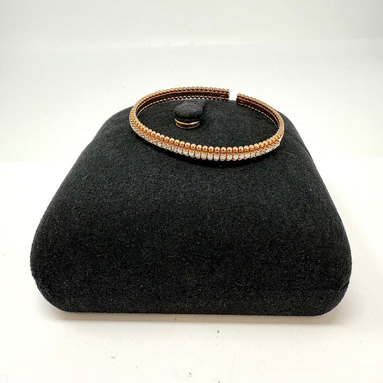18K Gold Cuff Diamond Bracelet