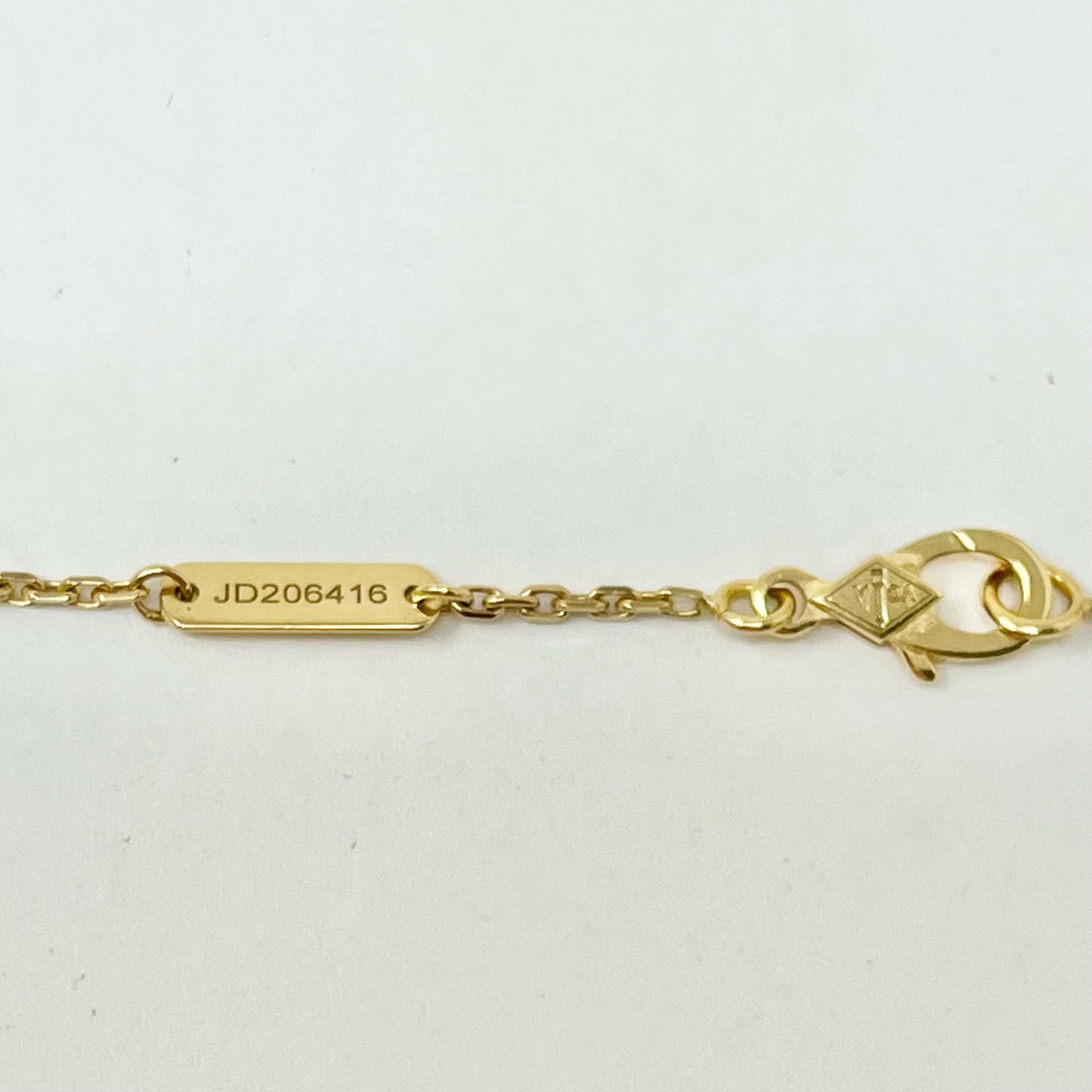 Van Cleef & Arpels Vintage Alhambra 18K Gold Pendant 16.5" Necklace