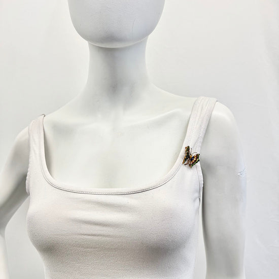 18K Enamel Butterfly Pin
