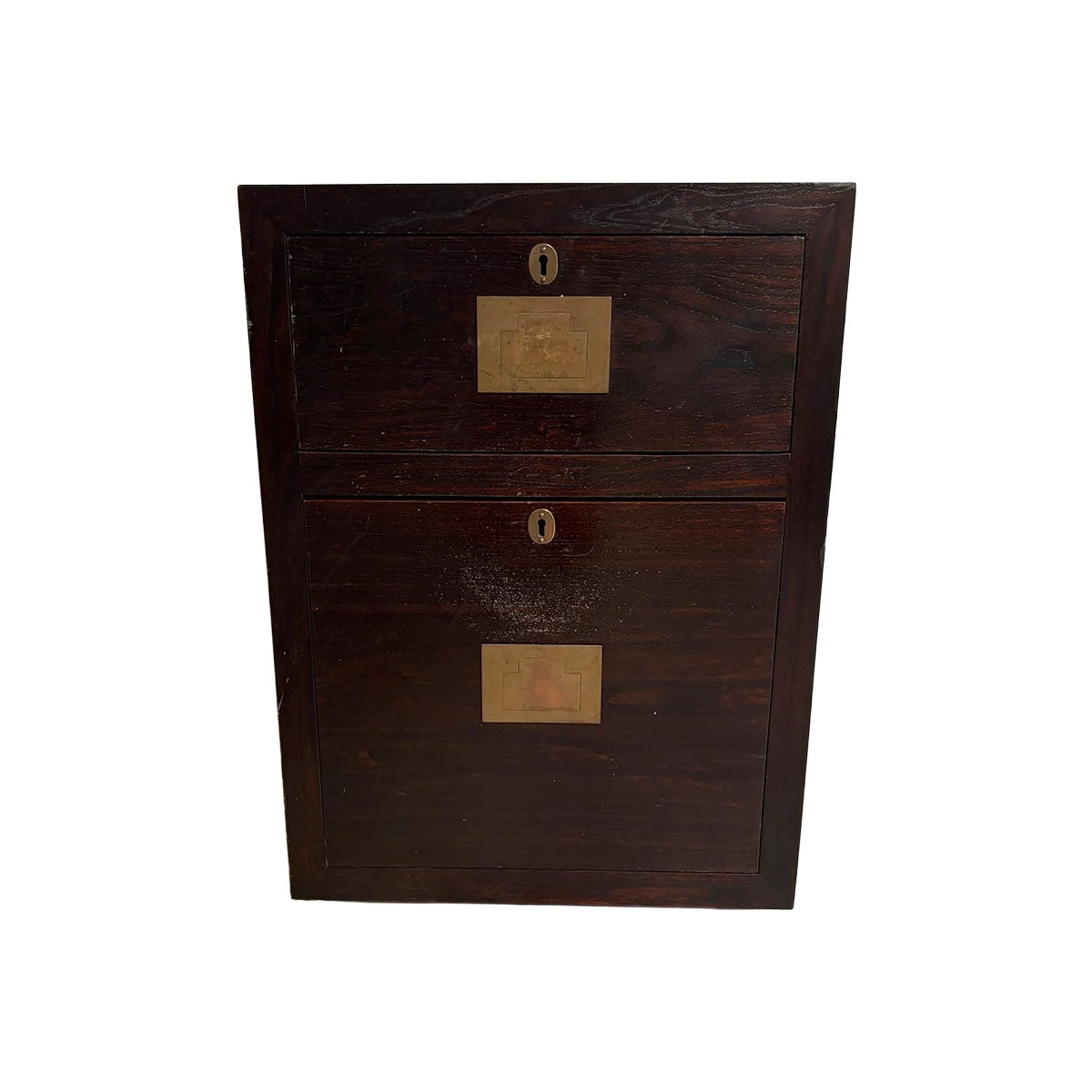 Wood 2-Drawer End Table