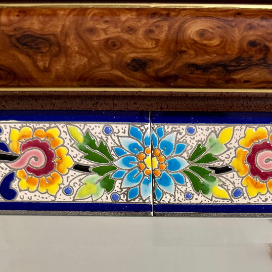 Mirror with Tile Surround