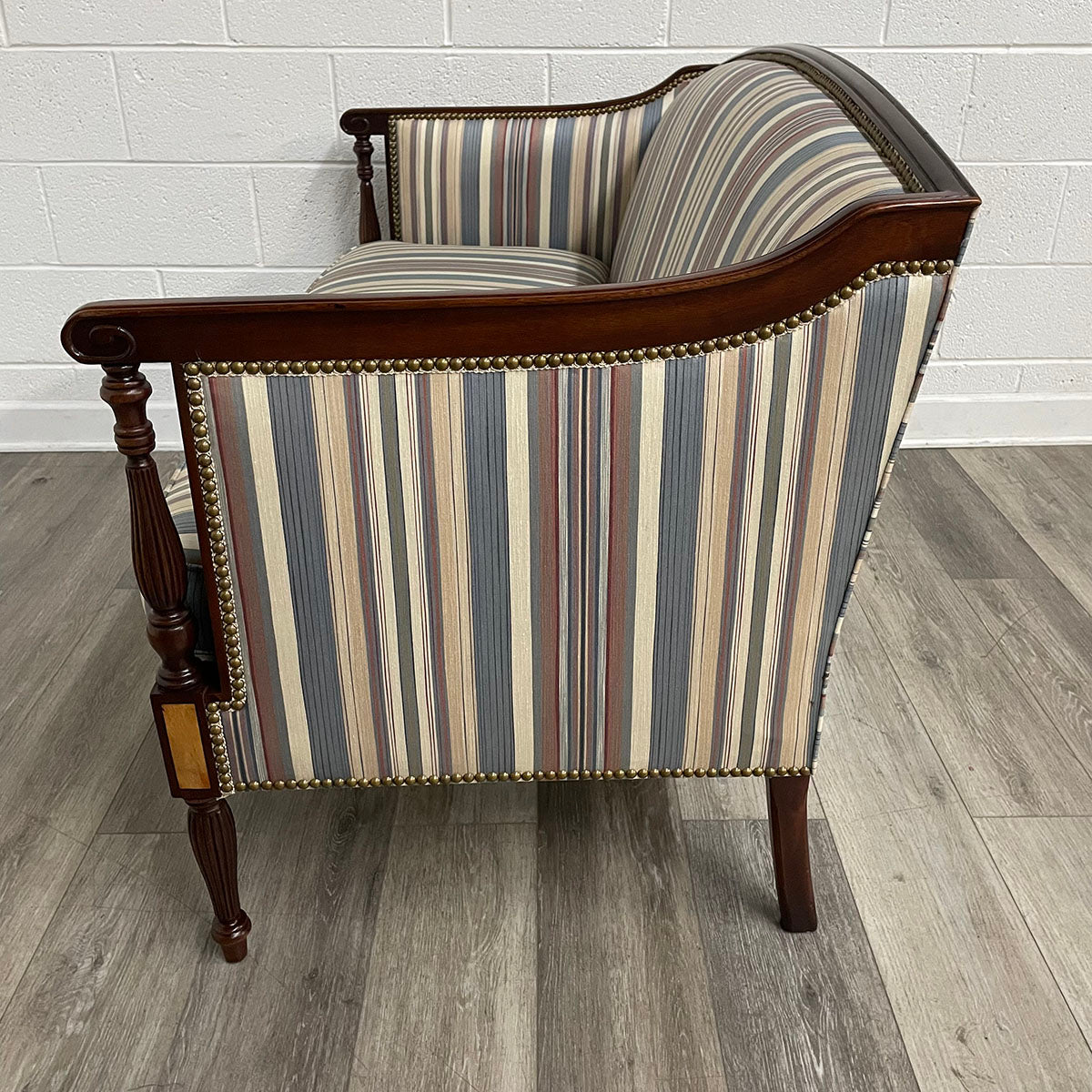 Multi Colored  Upholstered Settee