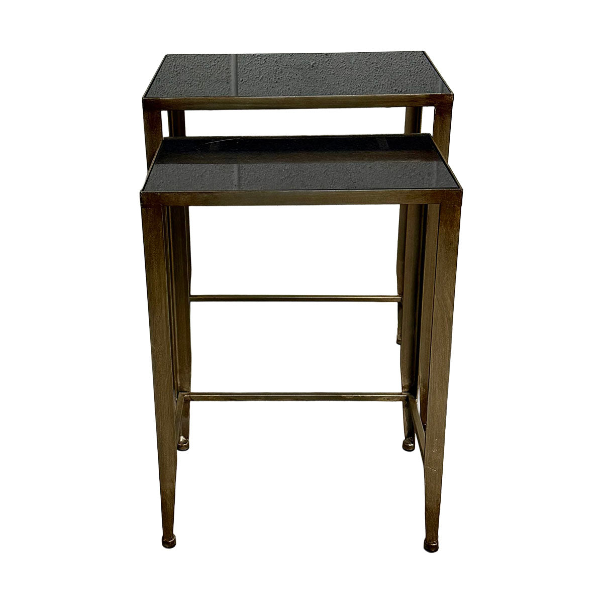 Pair of Stone-Top Nesting Tables