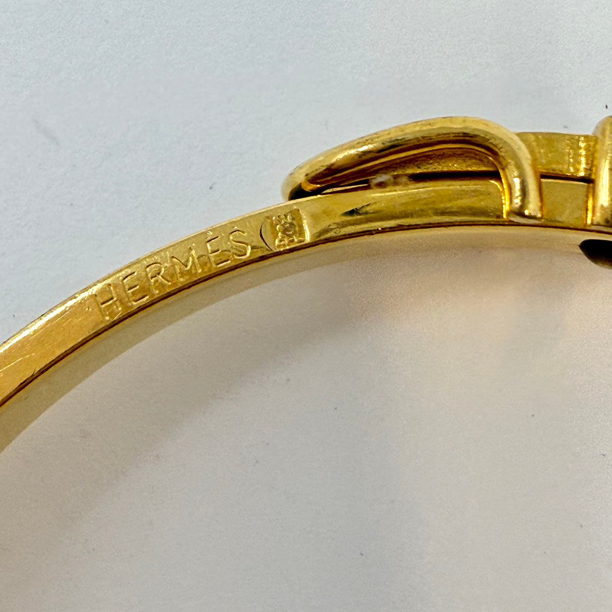 Hermes Narrow Lizard Bangle Bracelet