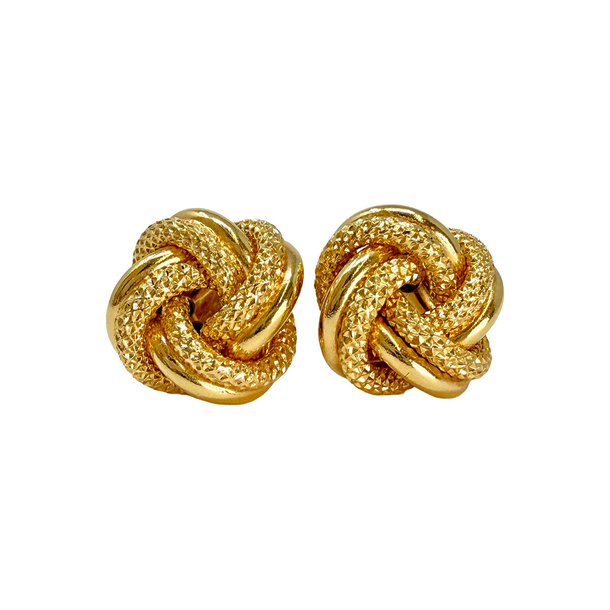 18K Gold Love Knot Earrings