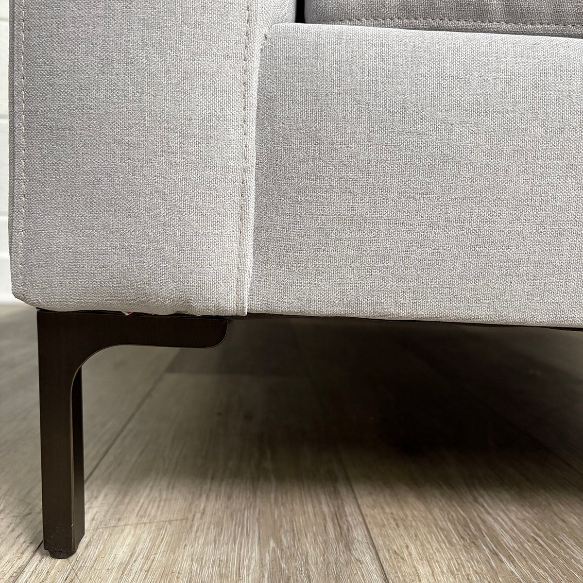 Pottery Barn Grey Upholstered Club Chair