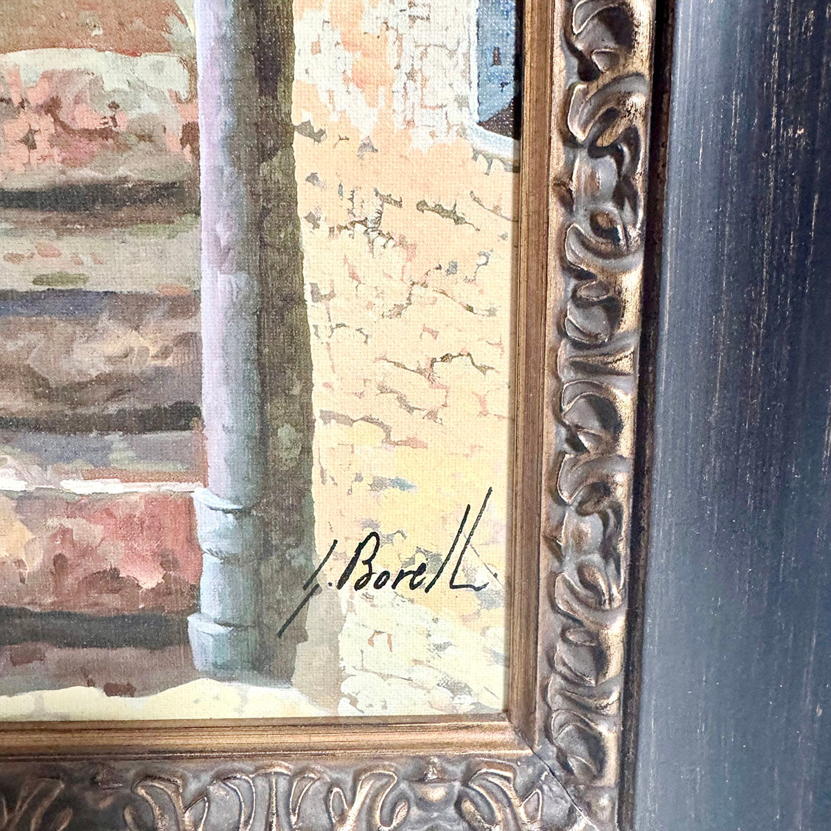 "Front Stoop in Italy" Signed