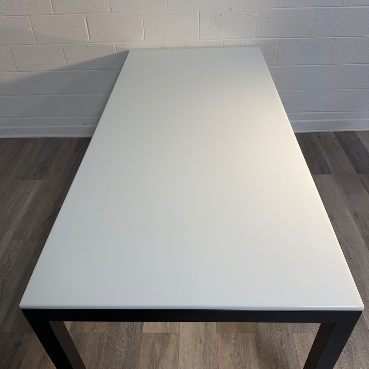 White Stone Top Dining Table