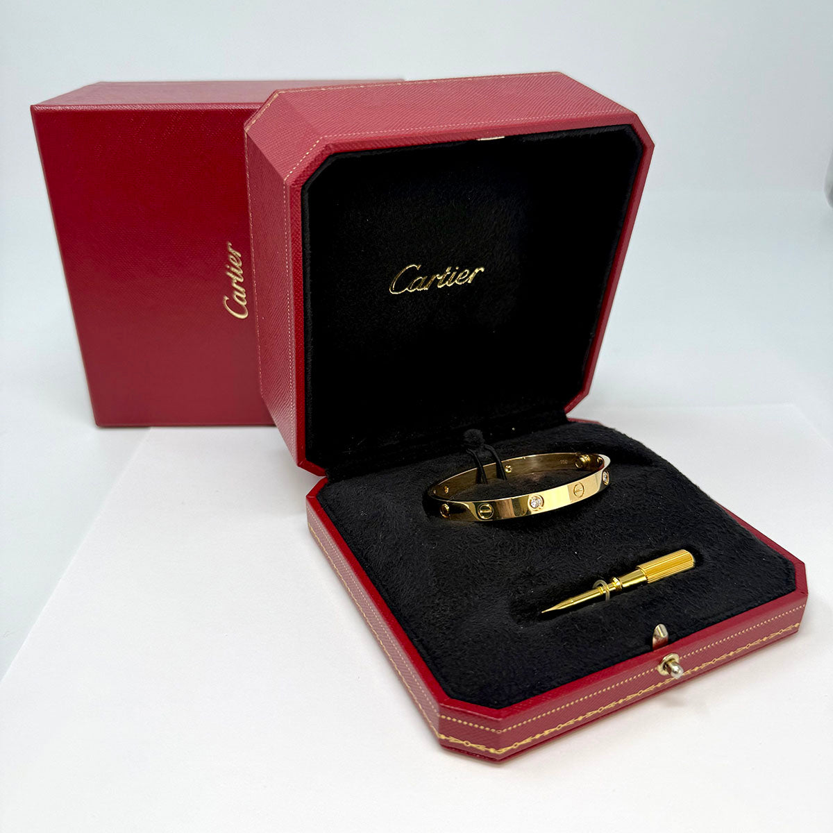 Cartier 4 Diamond LOVE Bracelet