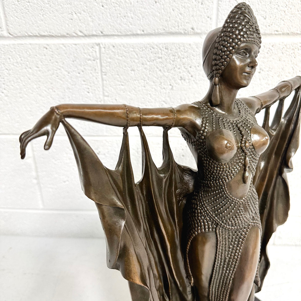 "Semiramis the Mythical Queen" Bronze Sculpture Signed