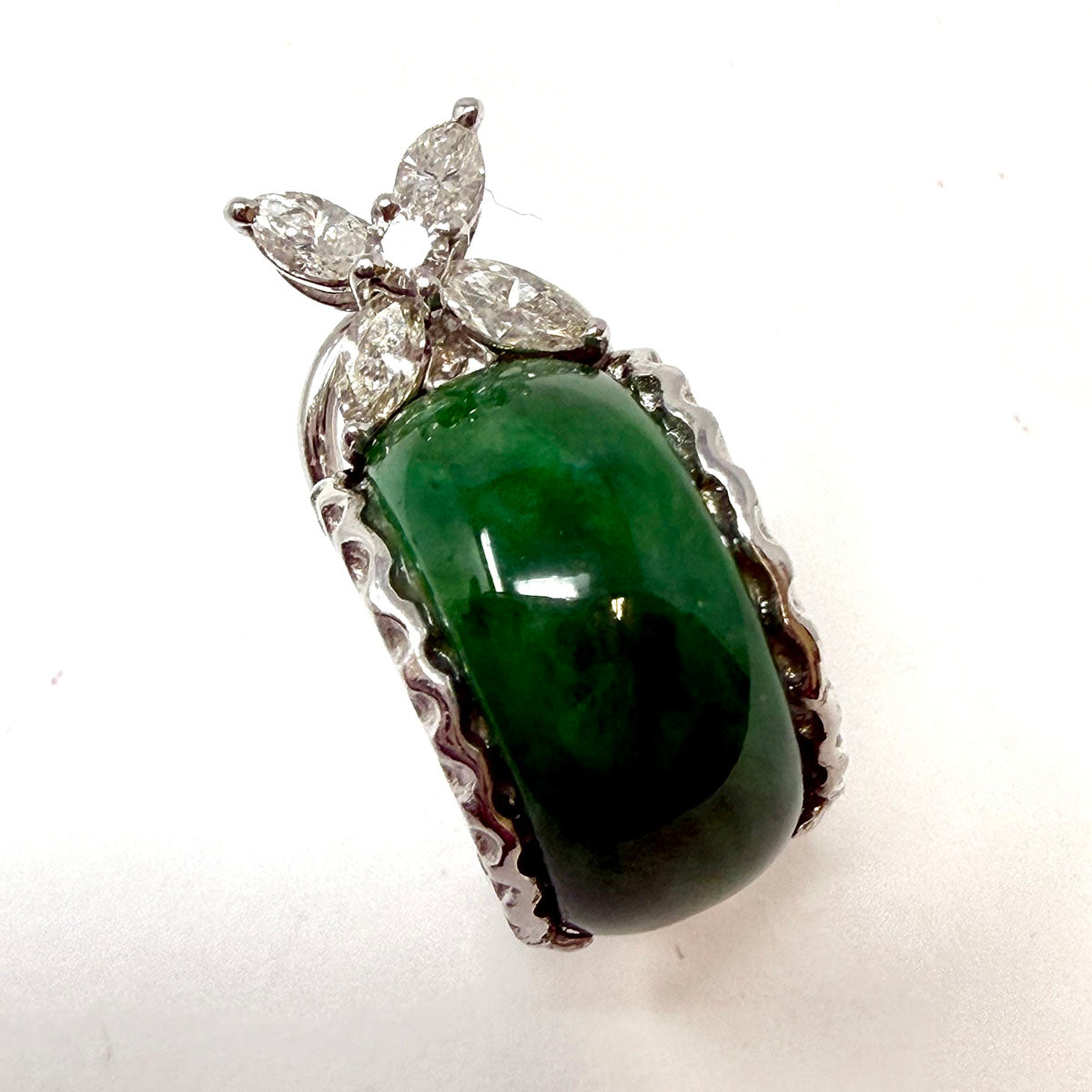 Jadeite and Diamond Earrings