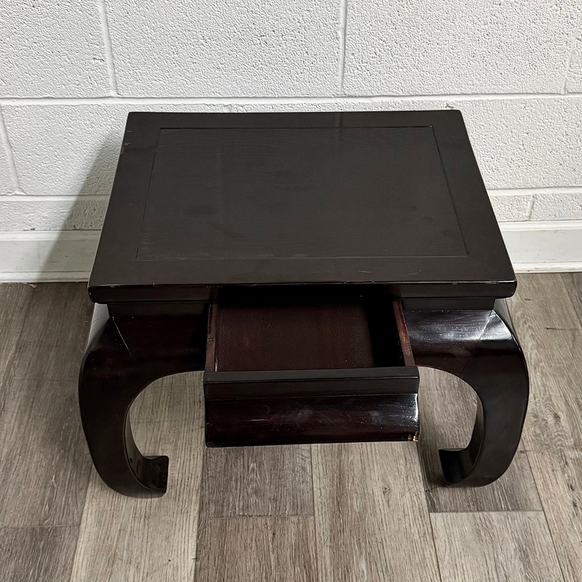 Square Asian-Style Side Table