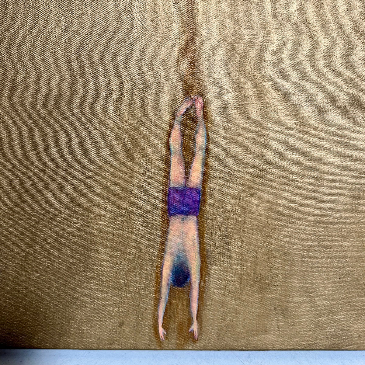 Painting on Canvas "Swiss Landscape" 1989