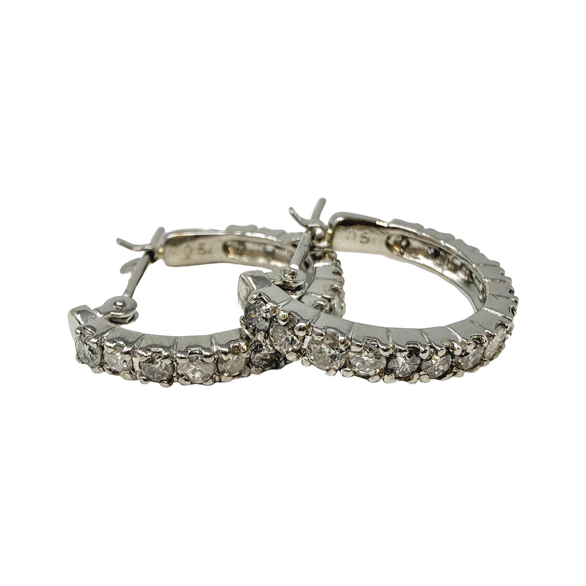 Diamond Hoop Earrings