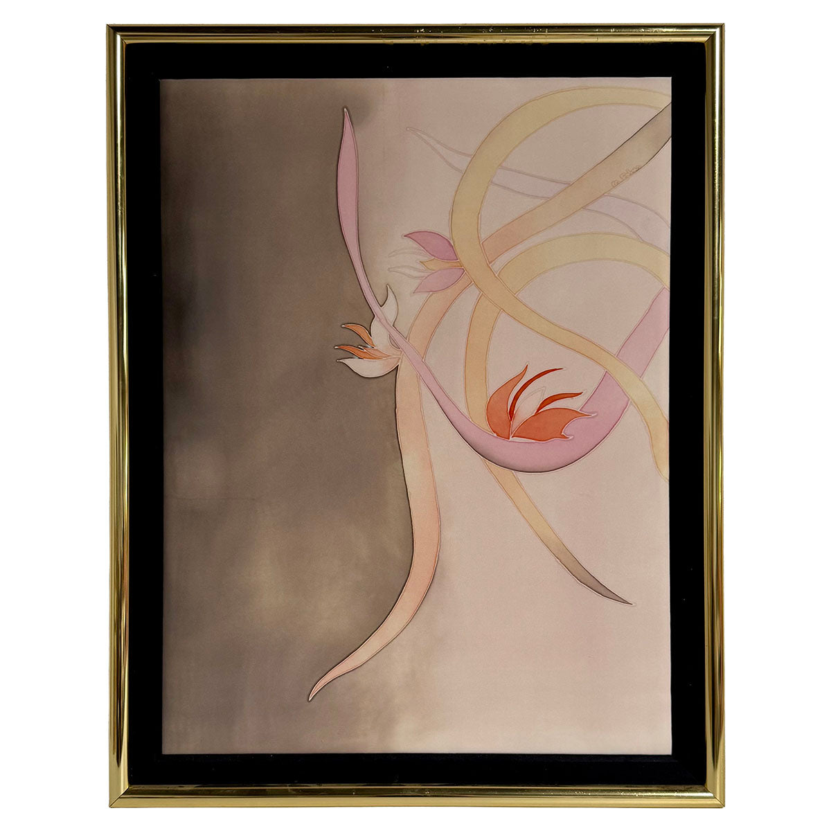 "Flowers" Signed Batik