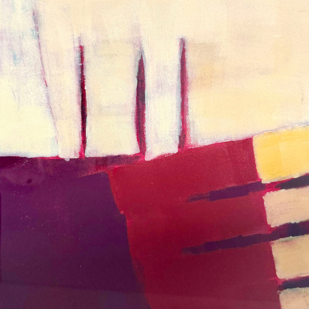 "Abtract Print with Geometric Designs II", Signed