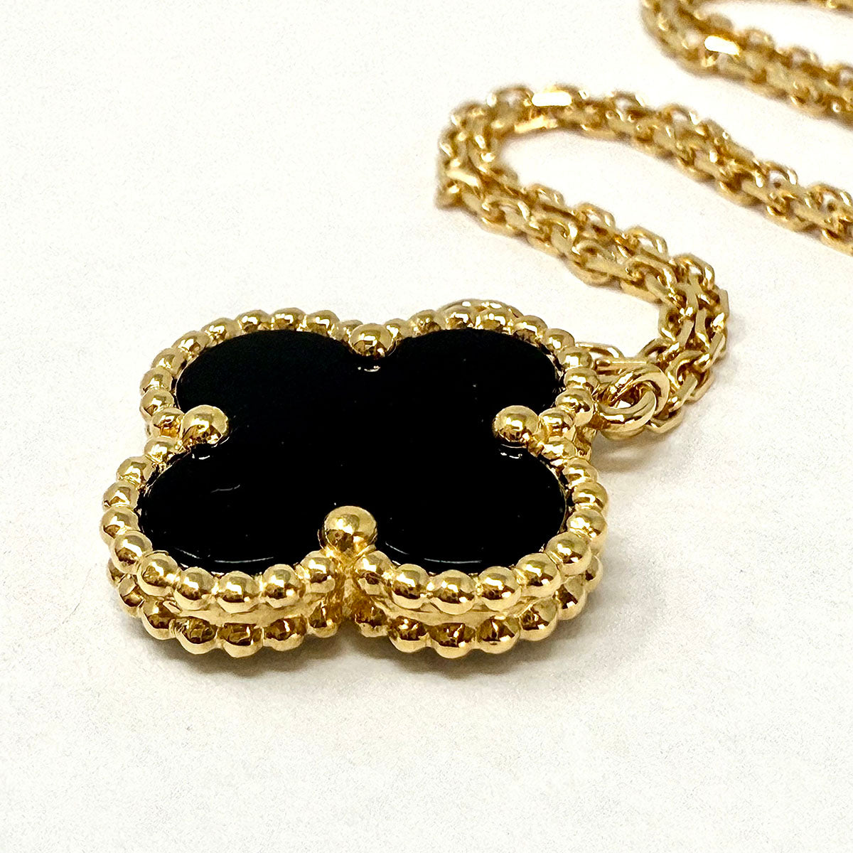 Van Cleef & Arpels Vintage Alhambra 18K Gold Pendant Necklace