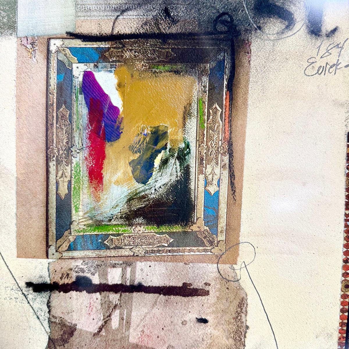 "Mixed Media featuring Architectural Elements" Signed
