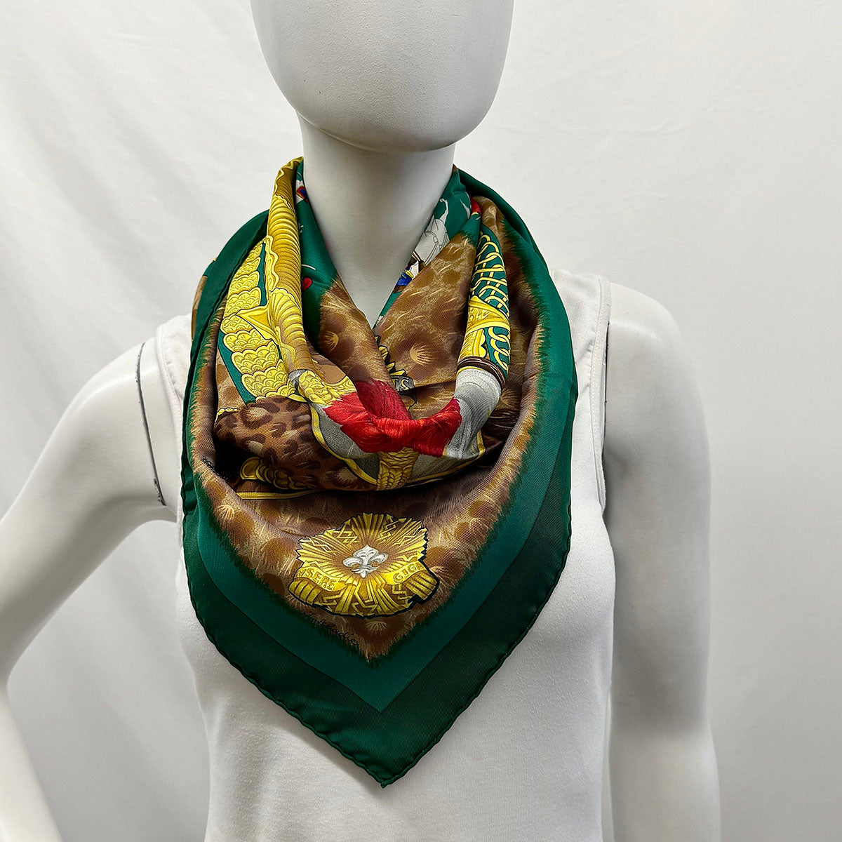 Hermes "Casques et Plumets" Scarf