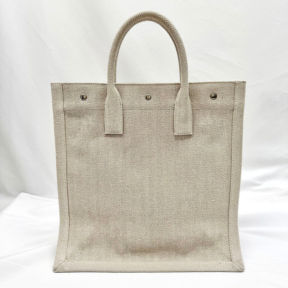 Saint Laurent "Rive Gauche" Canvas Vertical Tote