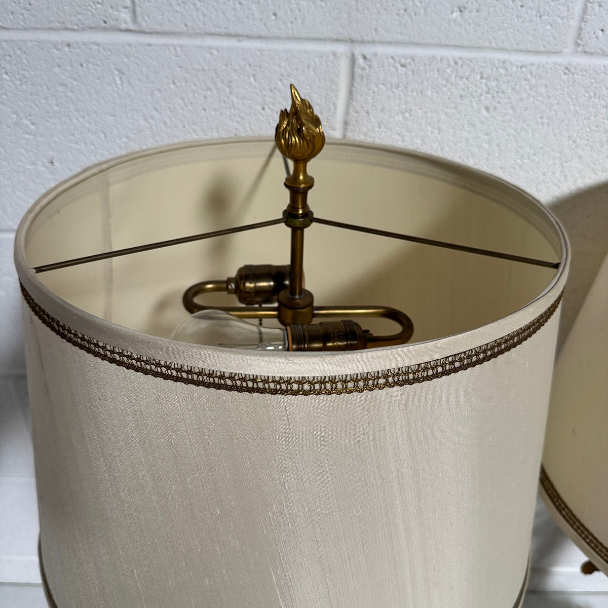 Pair of Antique French Style Candelabra Lamps