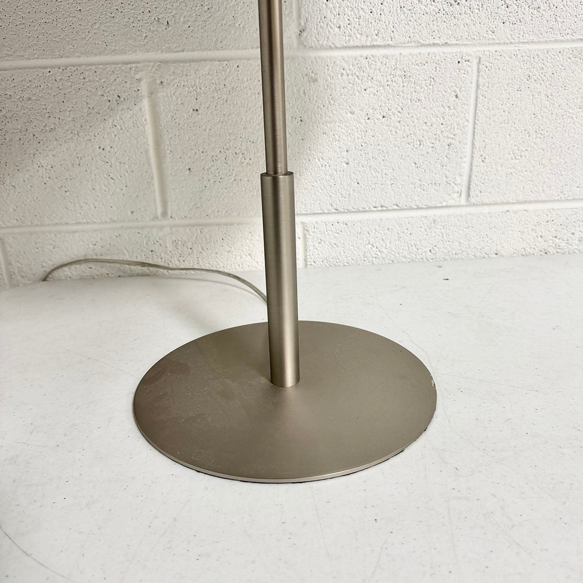 Matte Silver Metal Table Lamp
