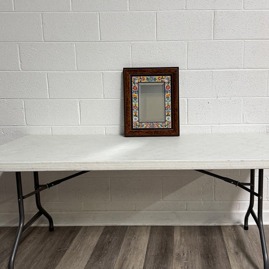 Mirror with Tile Surround