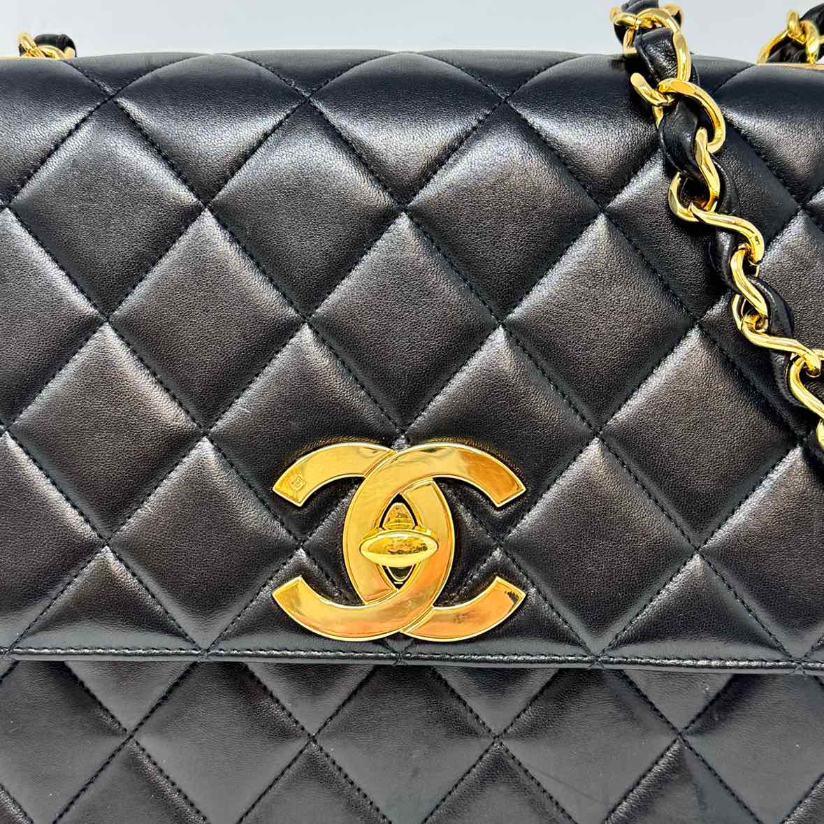Chanel Vintage Jumbo Square Flap Shoulder Bag