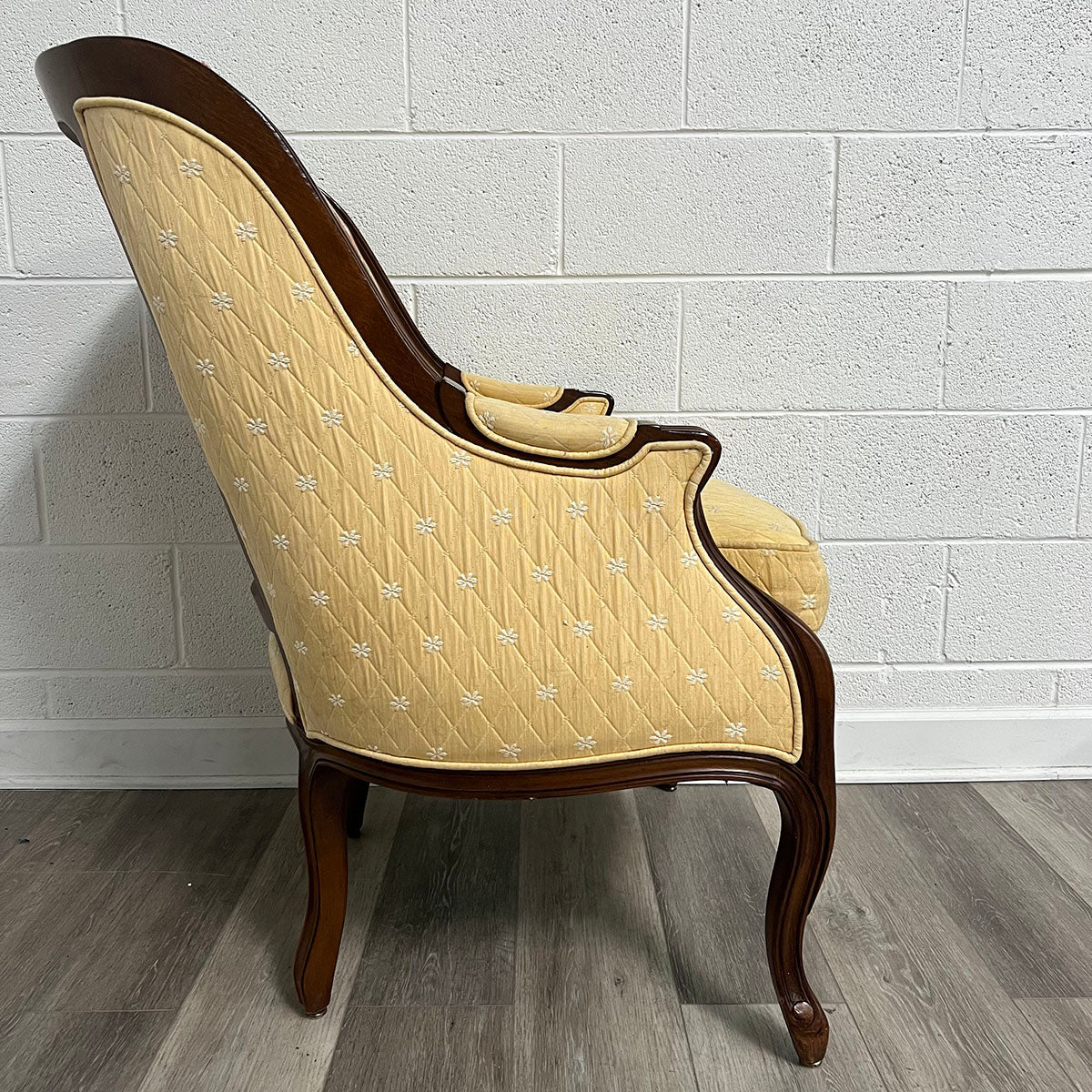 Wooden Chair With Upholstered Back