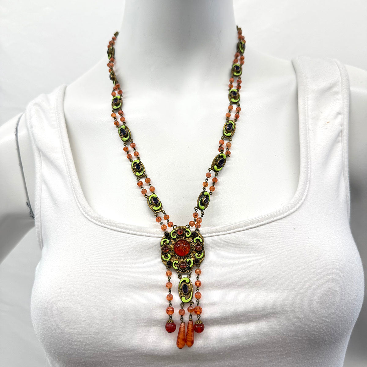 Vintage Czech Glass Necklace
