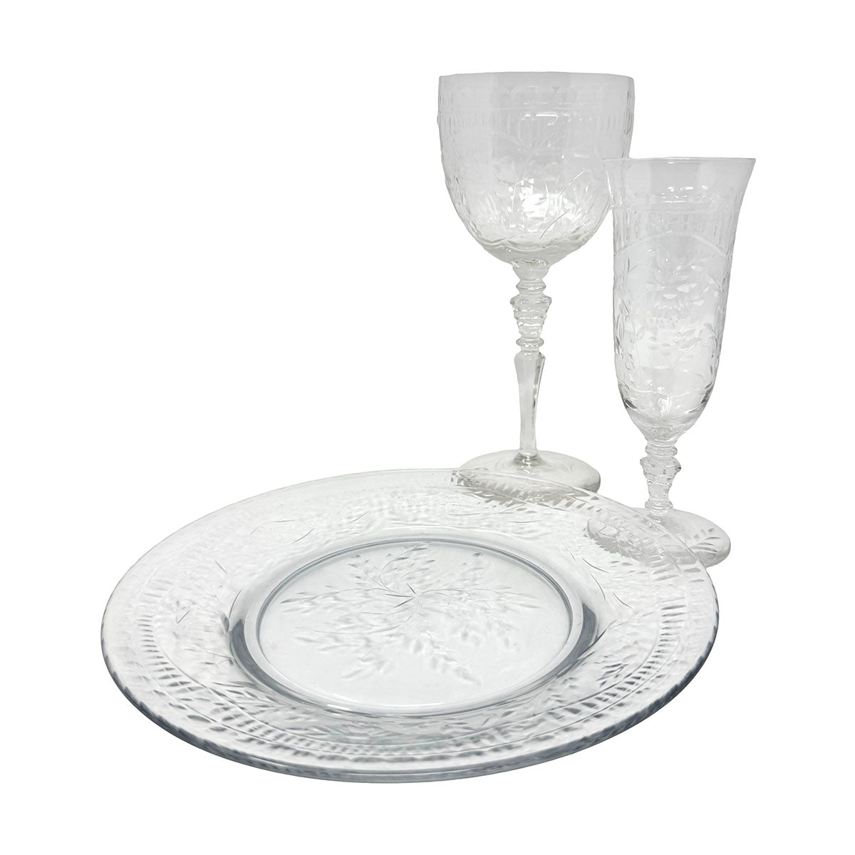 40 Pcs Glassware Serving Pieces