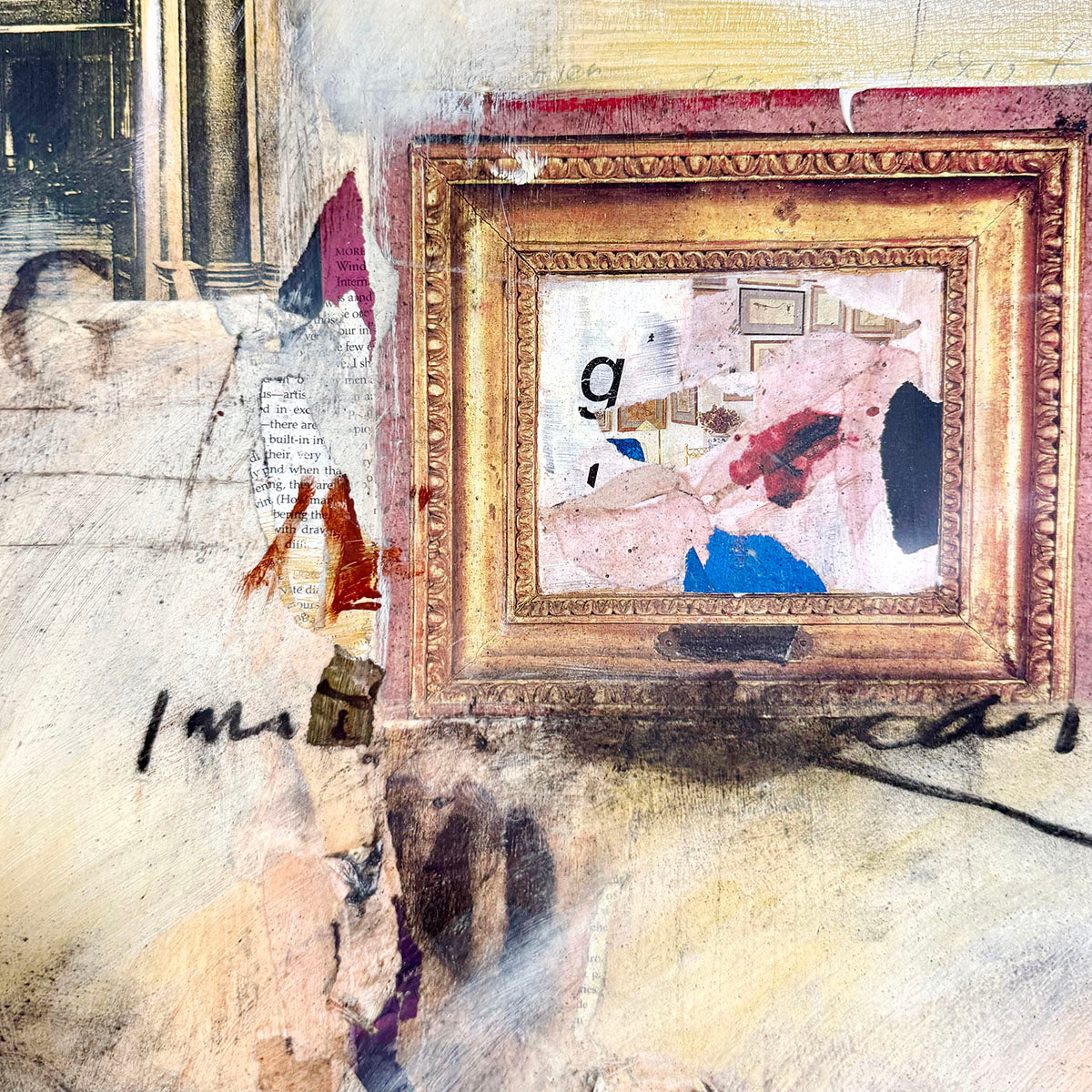 "Mixed Media featuring Architectural Elements" Signed