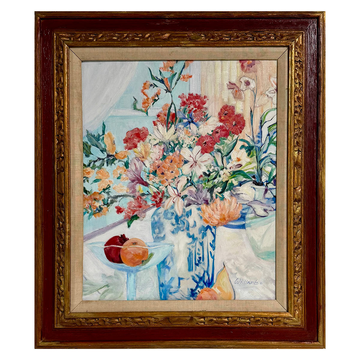 "Floral Still Life" Painting Signed