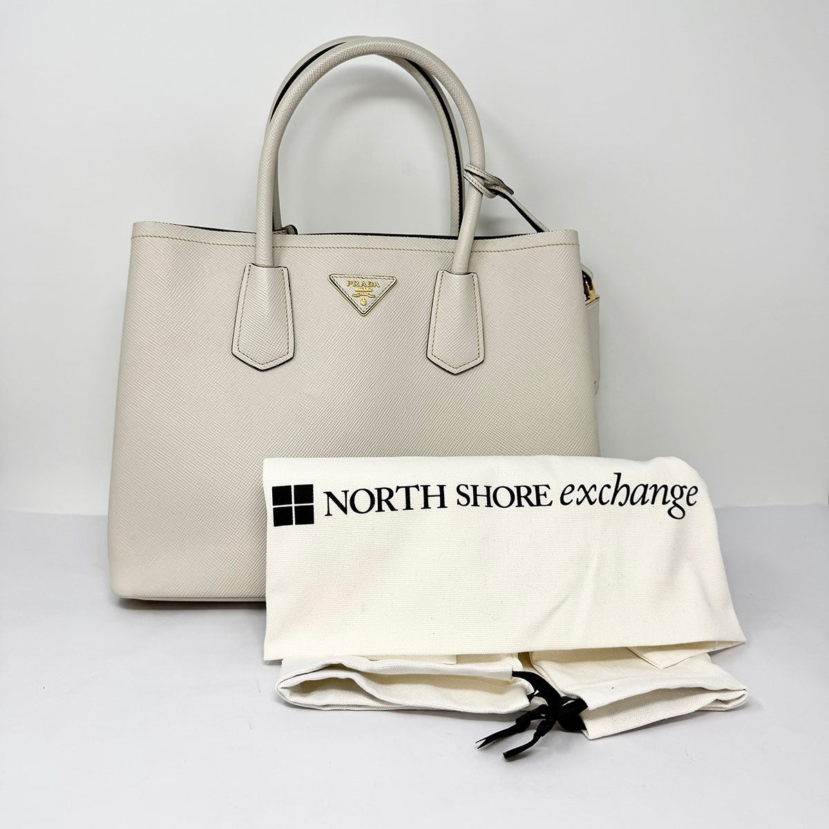 Prada Saffiano Cuir Double Bag