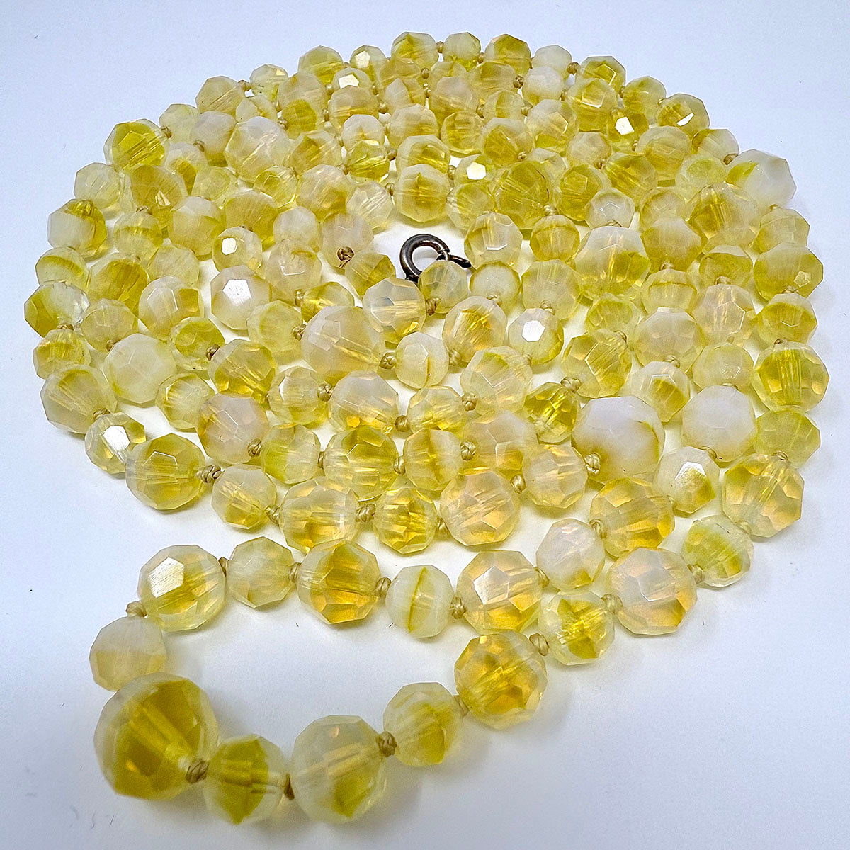 Uranium Hand Knotted Necklace
