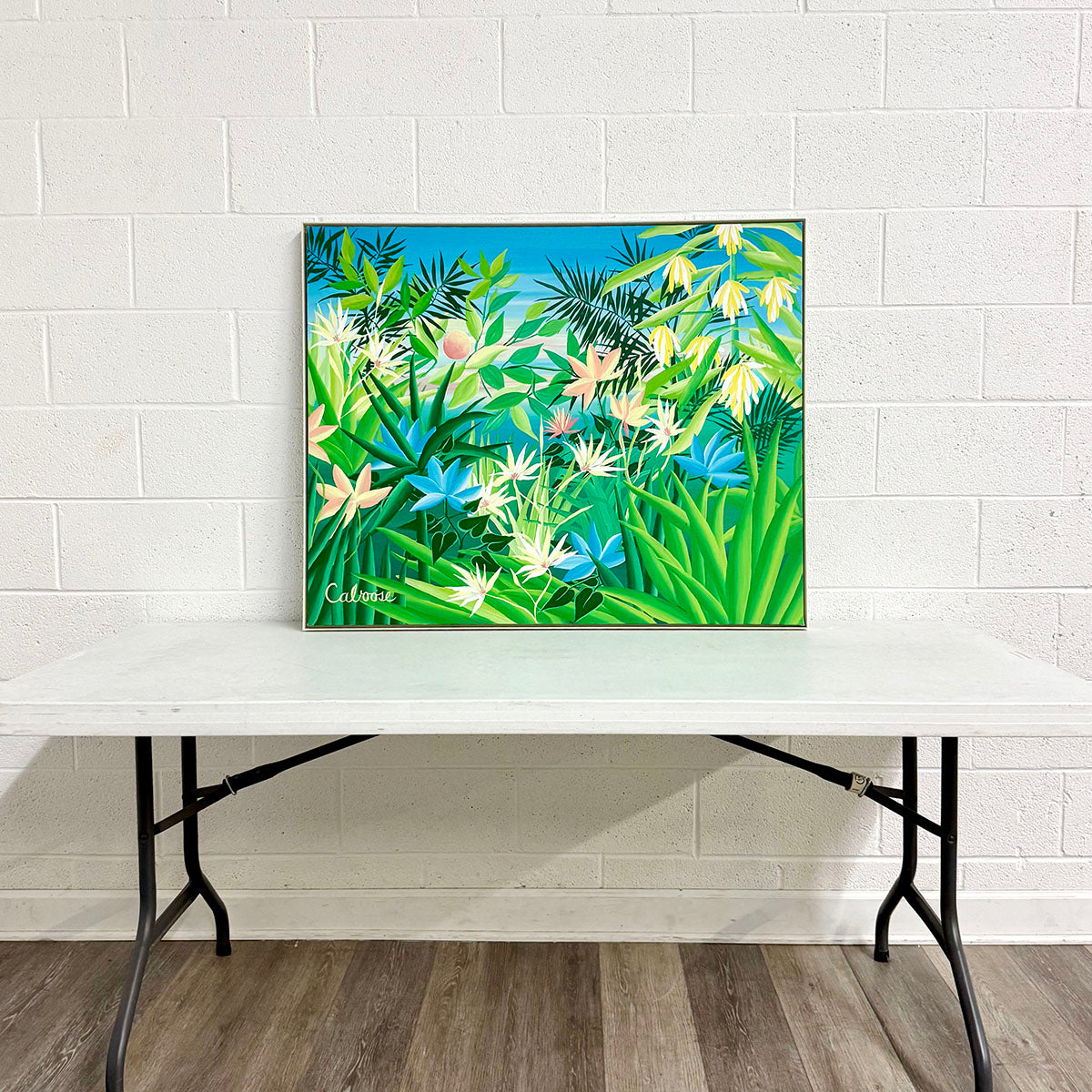 "Tropical Paradise I", Signed