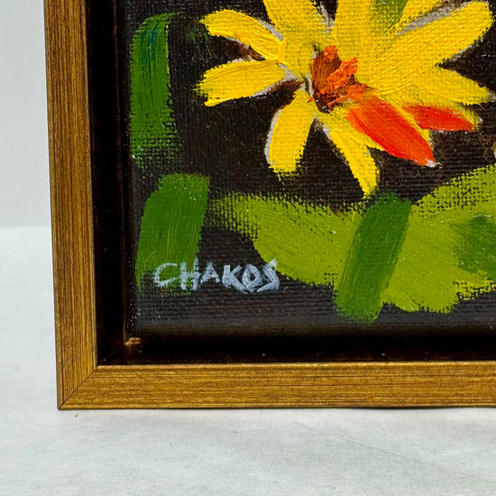 "Yellow Coreopsis" Painting Signed
