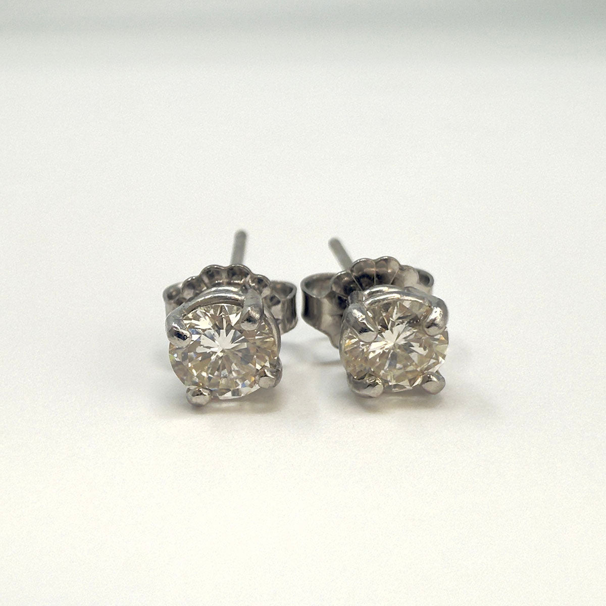 Platinum Diamond Stud Earrings