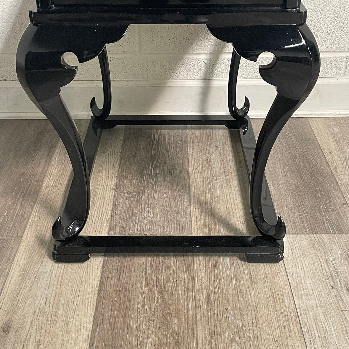 Black Lacquer End Table