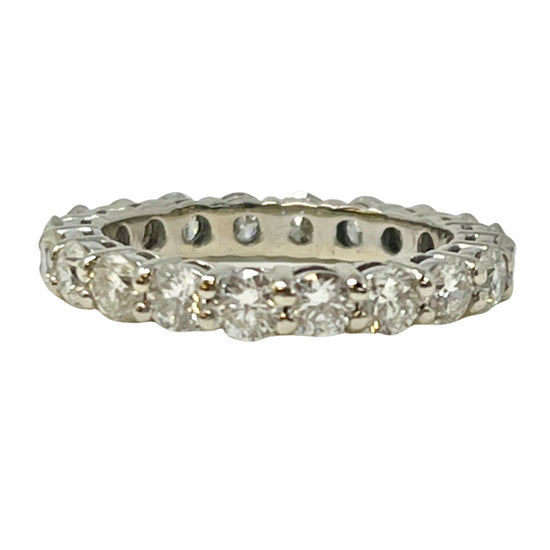 14K White Gold Diamond Eternity Ring