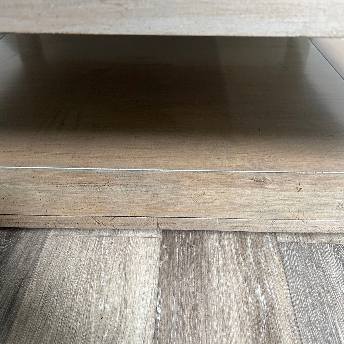 Custom Leather Coffee Table
