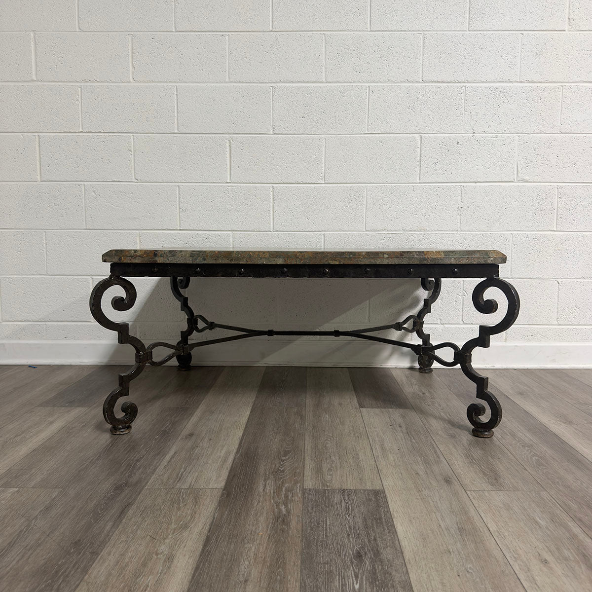 Marble coffe Table with Metal Base