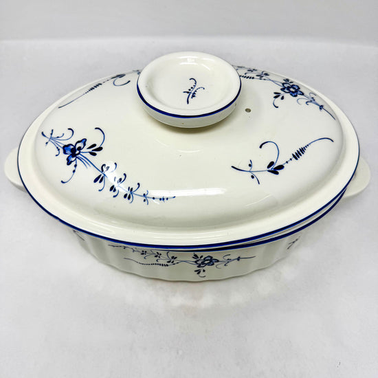 Petite Fleur Oval Casserole with Lid